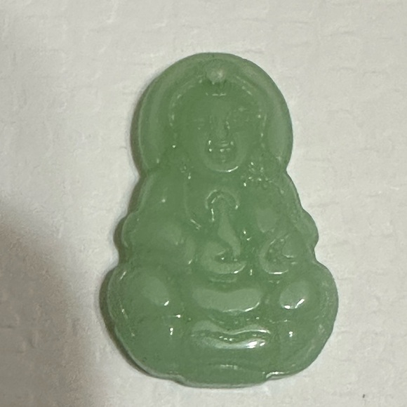 Other - Natural Jadeite Guanyin Buddha Pendant Burma Certified jadeite. Brand ne…